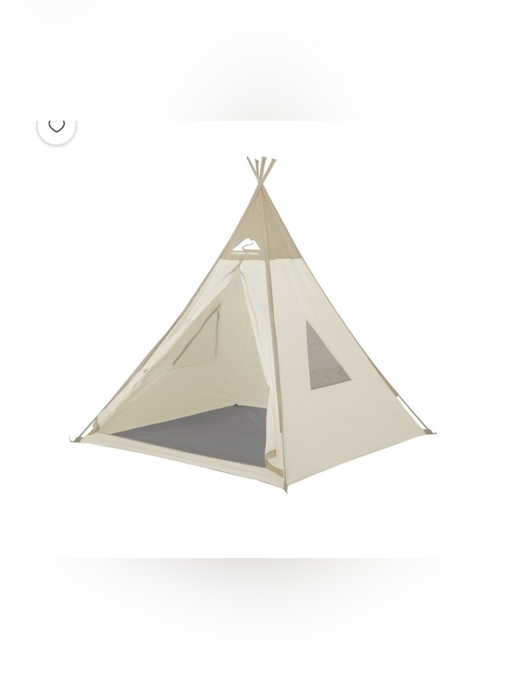 Ozark Trail, 5' x 5'x 60", Kids Teepee Tent, Age Group: 2-12 Years